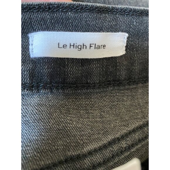 NWT Frame Denim Le High Flare Jeans High Rise Flared Leg Black, size 33 - Picture 4 of 8